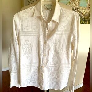 JohnPaulRichard White Casual Button Down Shirt